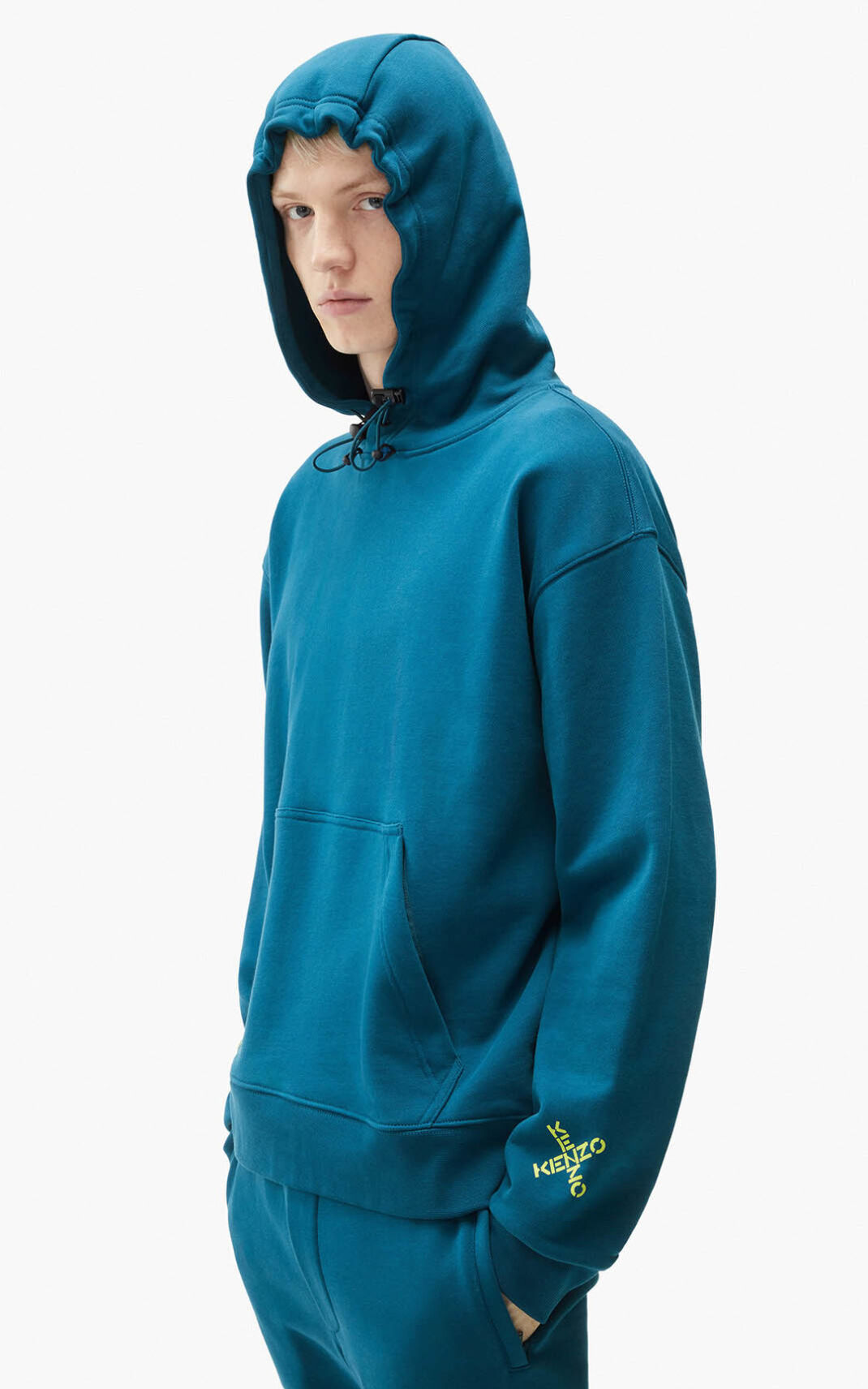 Sweat A Capuche Kenzo Sport Triple X Homme Bleu Foncé | ILRX-07618